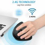 Wireless Ergonomic Vertical Mouse with 6 Keys