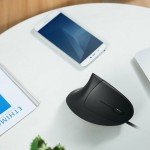 Ergonomic Wired Vertical Mouse with LED Lights