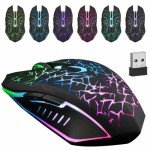 Wireless LED Gaming Mouse - Rechargeable & Optical