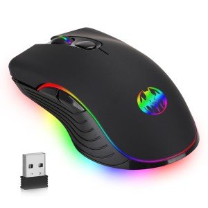 Wireless Gaming Mouse with 7-Color LED Lights