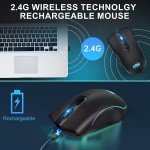 Wireless Gaming Mouse with 7-Color LED Lights