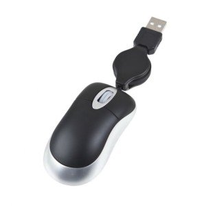 Compact USB Optical Scroll Wheel Mouse for Laptops