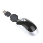 Compact USB Optical Scroll Wheel Mouse for Laptops