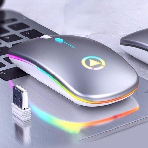 RGB Rechargeable Wireless Optical Mouse for PC