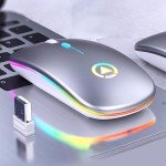 RGB Rechargeable Wireless Optical Mouse for PC