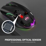 Wireless Gaming Mouse with 7-Color LED Lights