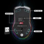 Wireless Gaming Mouse with 7-Color LED Lights