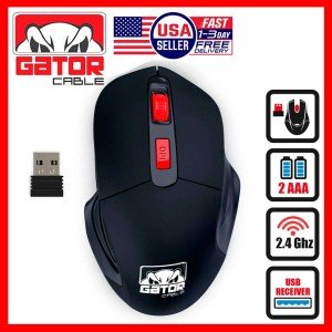 Wireless Gaming Mouse with 2.4GHz USB Receiver