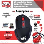 Wireless Gaming Mouse with 2.4GHz USB Receiver