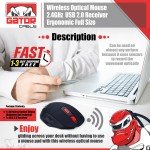 Wireless Gaming Mouse with 2.4GHz USB Receiver