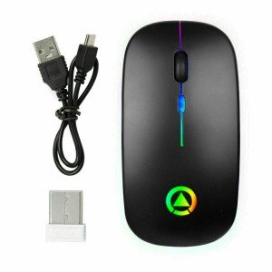Rechargeable RGB Wireless Optical Mouse for PC