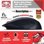 Wireless Gaming Mouse with 2.4GHz USB Receiver