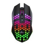 RGB Wireless Gaming Mouse with Honeycomb Design
