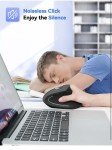 TECKNET Wireless Ergonomic Vertical Mouse, 4800 DPI