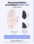 TECKNET Wireless Ergonomic Vertical Mouse, 4800 DPI