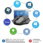 Rechargeable Dual Mode Wireless Bluetooth Mouse
