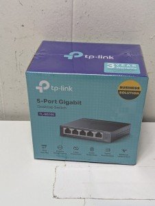TP-Link TL-SG105, 5 Port Gigabit Unmanaged Ethernet Switch, Network Hub - Sealed