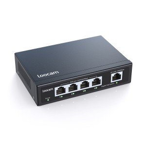 Loocam 4-Port Gigabit PoE Unmanaged Switch