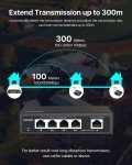 Loocam 4-Port Gigabit PoE Unmanaged Switch