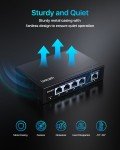 Loocam 4-Port Gigabit PoE Unmanaged Switch