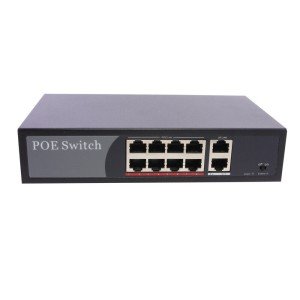 10-Port Gigabit Switch with 8 POE Ports