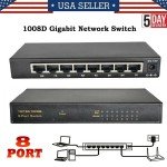 8-Port Gigabit Ethernet Wall Mount Switch