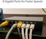 8-Port Gigabit Ethernet Wall Mount Switch