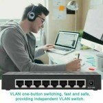 8-Port Gigabit Ethernet Wall Mount Switch