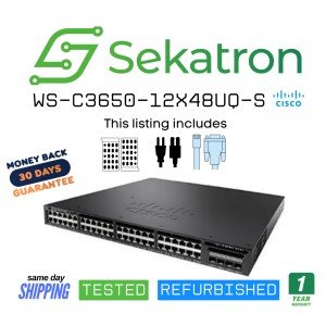 Cisco WS-C3650 48 Port mGig Switch