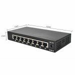 8-Port Gigabit Ethernet Wall Mount Switch
