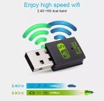 Dual Band USB WiFi Bluetooth Adapter 600Mbps