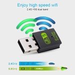 Dual Band 600Mbps USB WiFi Bluetooth Adapter