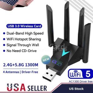1300Mbps Dual Band USB 3.0 WiFi Adapter