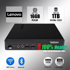 Lenovo Micro Desktop Computer PC, Up to 16 GB RAM 1TB SSD, Windows 11/10 WiFi