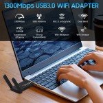 USB 3.0 Dual Band Wireless WiFi Adapter 1300Mbps