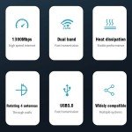 1300Mbps Dual Band USB 3.0 WiFi Adapter