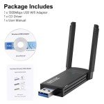 High-Speed USB 3.0 Wireless WiFi Adapter 1300Mbps