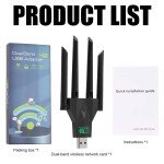 1300Mbps Dual Band USB 3.0 WiFi Adapter
