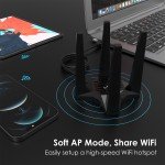 AC1900 Dual Band USB WiFi Adapter, 1900Mbps
