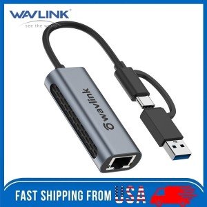 2.5Gbps USB-C Ethernet Adapter for Windows and Mac
