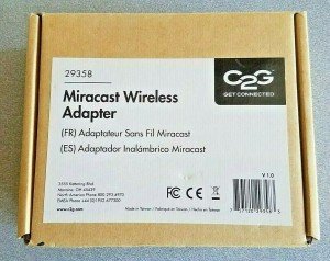 C2G 29358 Miracast Wireless Network Adapter