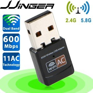 600Mbps Dual Band WiFi USB Ethernet Adapter