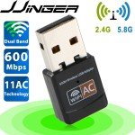600Mbps Dual Band WiFi USB Ethernet Adapter