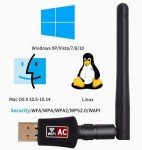 AC 600Mbps Dual Band USB WiFi Adapter