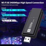 WiFi 6E Tri-band AX5400 USB Adapter