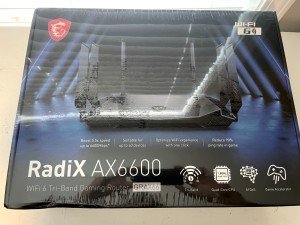 Msi Radix AX6600 Wifi 6 Tri-band Gaming Router GRAX66 New Factory Sealed