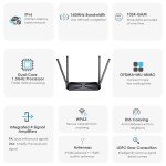 AC1200 Dual Band WiFi 6 Gaming Router