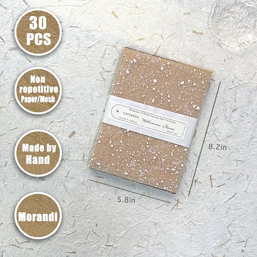 30Pcs Textured Scrapbook Paper for DIY Projects