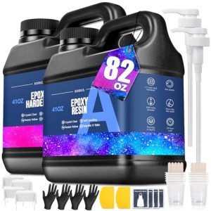 KISREL Crystal Clear Epoxy Resin Kit - 82oz Total