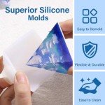 Complete Epoxy Resin Art Set with Molds & Pigments